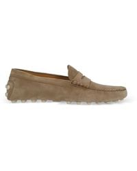 Tod's - Gommino Bubble Suede Loafers - Lyst