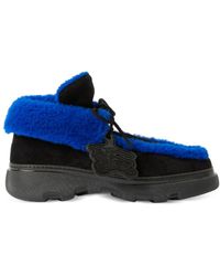 Burberry - Shearling Creeper High Shoes - Lyst