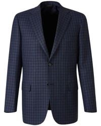 Brioni - Check Wool-Blend Blazer - Lyst