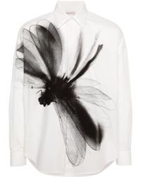 Alexander McQueen - Hemd mit Libellen-Print - Lyst