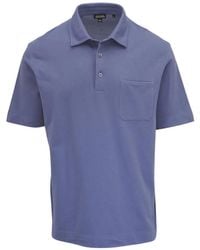 ZEGNA - Short-Sleeve Knit Polo Shirt - Lyst