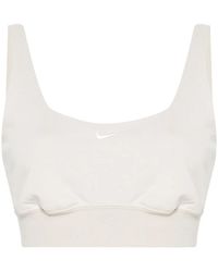 Nike - Chill Terry Cropped Top - Lyst