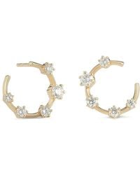 Jade Trau - 18Kt Diamond Kismet Hoops - Lyst