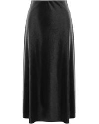 F.it - Velvet-Effect High-Waisted Midi Skirt - Lyst
