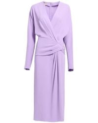 Elie Saab - Cady Twist-Detail Side-Slit Midi Dress - Lyst