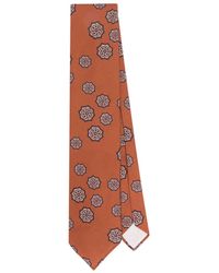 Lardini - Cravate en soie à imprimé abstrait - Lyst