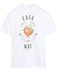 CASABLANCA - Casa Way Kawaii Printed T-Shirt - Lyst