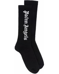 Palm Angels - Logo Intarsia Knit Socks - Lyst