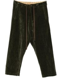 Uma Wang - Fluwelen Broek Met Verlaagd Kruis - Lyst