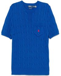 Polo Ralph Lauren - ケーブルニット ショートスリーブトップ - Lyst