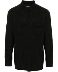 Tom Ford - Chest-pockets Twill Shirt - Lyst