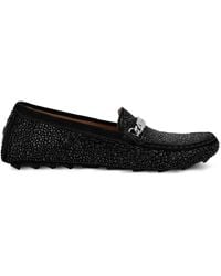 Philipp Plein - Rhinestone-Embellished Loafers - Lyst