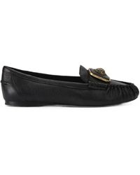 Kurt Geiger - Eagle-Plaque Leather Loafers - Lyst