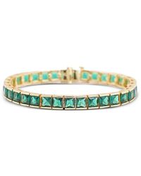 Izabel Display - Square-Zirconia Tennis Bracelet - Lyst