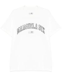 MM6 by Maison Martin Margiela - Six Print T-Shirt - Lyst