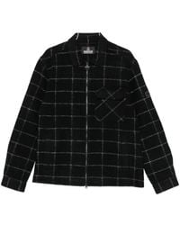 Barbour - Check-Pattern Zip-Up Jacket - Lyst