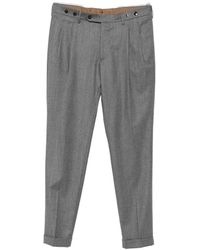 Berwich - Pleated Wool Trousers - Lyst