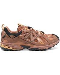 New Balance - Logo-Appliqué Leather Sneakers - Lyst