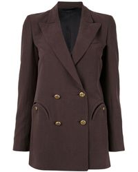 Blazé Milano Jack Met Dubbele Rij Knopen - Bruin