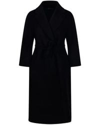 Max Mara - Abrigo Con Botones Y Cinturón - Lyst