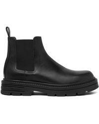 Versace - Adriano Leather Chelsea Boots - Lyst