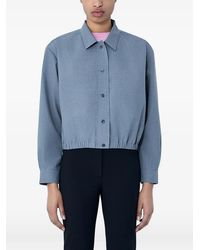 Jil Sander - Cropped Wool Jacket - Lyst
