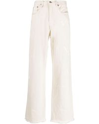 R13 - D'arcy Paint-splatter Wide-leg Jeans - Lyst