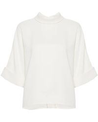 Mark Kenly Domino Tan - Bailee Crepe Blouse - Lyst