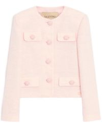 Valentino Garavani - Veste En Tweed À Effet Froissé - Lyst