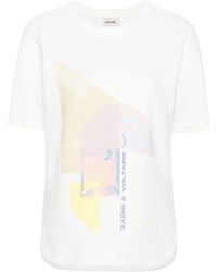 Zadig & Voltaire - T-Shirt mit grafischem Print - Lyst