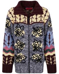 La DoubleJ - Embroidered "Chalet" Cardigan - Lyst