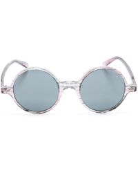 Emporio Armani - Sonnenbrille mit rundem Gestell - Lyst