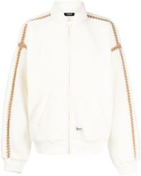 FIVE CM - Contrasting-trim Faux-shearling Bomber Jacket - Lyst