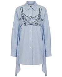 Monse - Rope-Print Striped Dress - Lyst