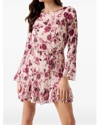 Guess - Robe Courte À Fleurs - Lyst