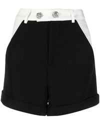 Philipp Plein - Cady Two-tone Short Shorts - Lyst