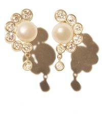 Pascale Monvoisin - 9Kt Martha Pearl Stud Earrings - Lyst