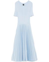 BOSS - Panelled Midi Dress - Lyst