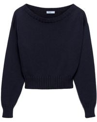 Prada - Pullover Mit U-Boot-Ausschnitt - Lyst