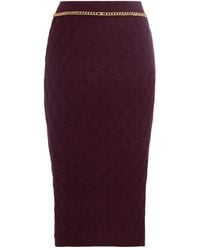 Elisabetta Franchi - Geometric-Pattern Skirt - Lyst