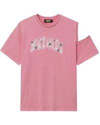 Mini Cream - Cut-Out Star-Embellished T-Shirt - Lyst