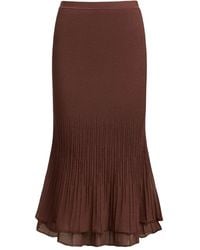 12 STOREEZ - Elastic-Waist Pleated Skirt - Lyst