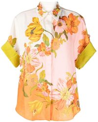 ALÉMAIS - Camisa con estampado floral - Lyst