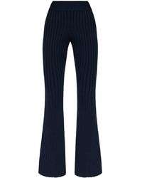 Stella McCartney - Ribbed-Knit Flared Leggings - Lyst