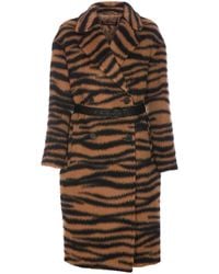 Max Mara - Mantel mit Print - Lyst