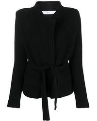 IRO - Embossed-Finish Belted Jacket - Lyst