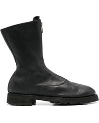 Guidi - Front Zip Army Boots - Lyst