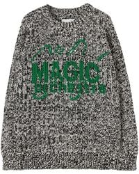 Jil Sander - Jacquard Wool Blend Jumper - Lyst