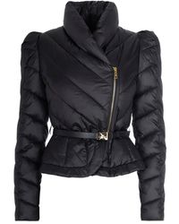 Elisabetta Franchi - キルティング ベルテッドジャケット - Lyst