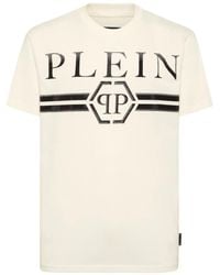 Philipp Plein - Stones Stripes Logo-Printed T-Shirt - Lyst